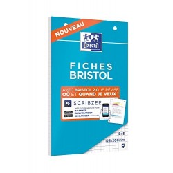 Bloc de FICHES BRISTOL 2.0...