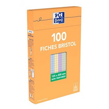 Oxford Etui de 100 Fiches...