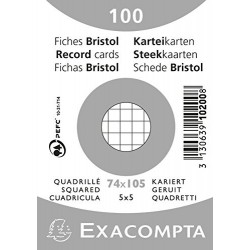 EXACOMPTA Fiches bristol,...