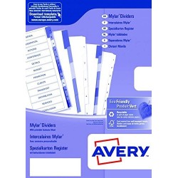 AVERY Intercalaires Mylar,...