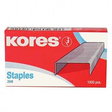 Kores Agrafes 24/6 1000 pièces