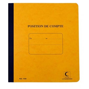 ELVE Cahier piqué "Position...